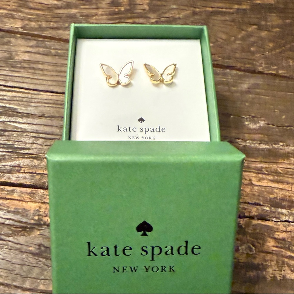 Kate Spade “All A Flutter” Butterfly Earrings - Picture 3 of 5
